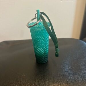 Starbucks Turquoise Textured Keychain Tumbler